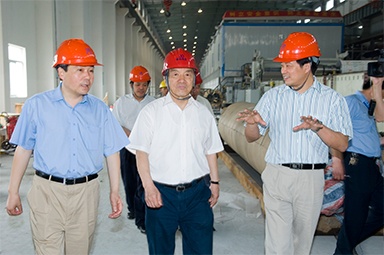 2007年5月25日，時任全國政協常委、經濟委員會副主任、中國包裝聯合會會長石萬鵬一行來公司視察